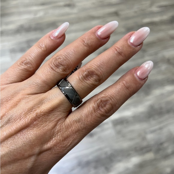 Tungsten 8 mm Gun Metal Wedding Band Ring all sizes available - Picture 2 of 7